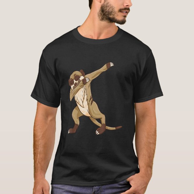 Camiseta Dabbing Meerkat Para Animal Africano De Meerkat (Anverso)