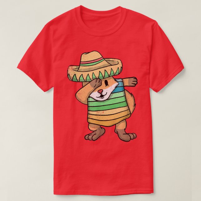 Camiseta Dabbing Meican Fo Cinco De Mayo Vintage (Diseño del anverso)