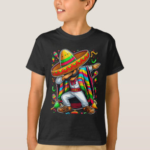 Camiseta Dabbing Mexican Poncho Cinco De Mayo