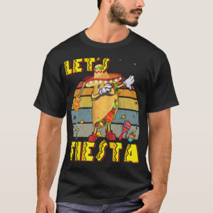 Camiseta Dabbing Mexican Poncho Cinco De Mayo Funny Vintage