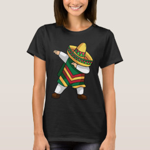 Camiseta Dabbing mexicano Poncho Cinco De Mayo