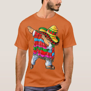 Camiseta Dabbing mexicano Poncho Cinco de Mayo Chicos Dab