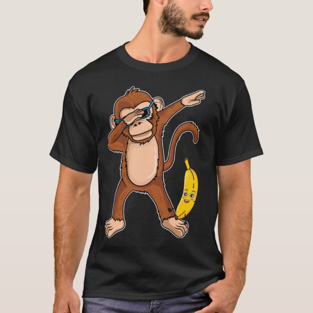 Camiseta Dabbing Monkey Dab Dance Monkey (Anverso)