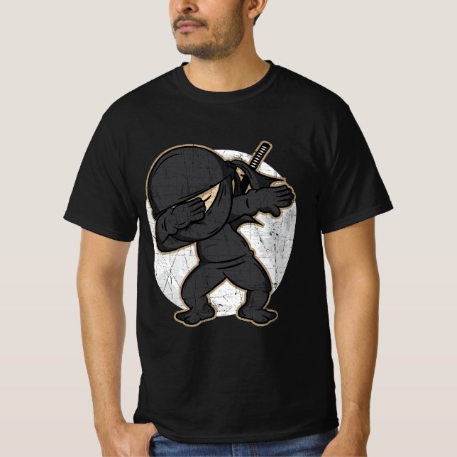 Camiseta Dabbing Ninja - Artes marciales guerrera Ninja (Anverso)
