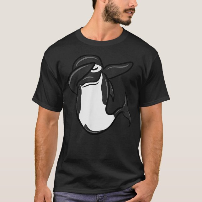 Camiseta Dabbing Orca Dab Dance Funny Animal Shirt (Anverso)