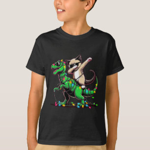 Camiseta Dabbing Oriental Shorthair Sobre Navidad Enfoca Di