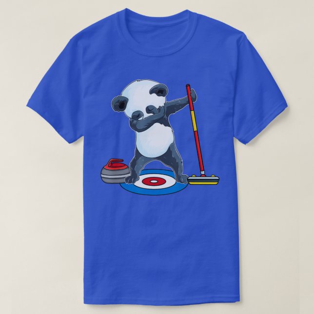 Camiseta Dabbing Panda curling curler ice Sport panda bear (Diseño del anverso)