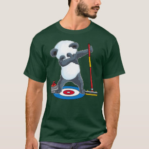 Camiseta Dabbing Panda curling curler ice Sport panda bear