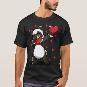 Camiseta Dabbing Panda lleva puesto regalos de máscara para