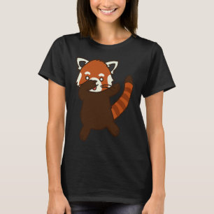 Camiseta Dabbing Panda Rojo Animal Silvestre Panda Menor Ro
