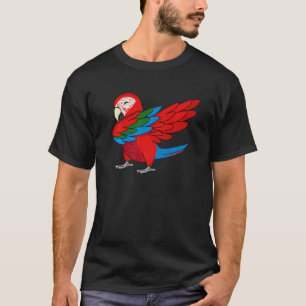 Camiseta Dabbing Parrot I Ala Verde Macaw