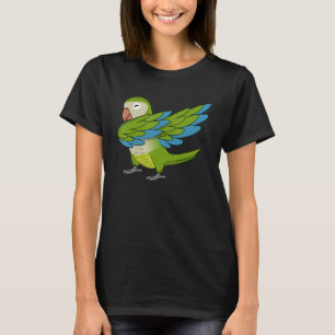 Camiseta Dabbing Parrot I Green Monk Parakeet Quaker