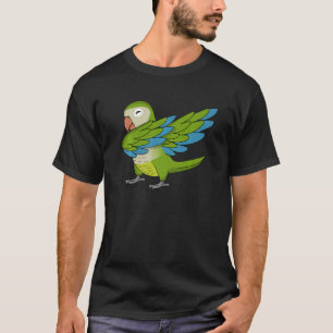 Camiseta Dabbing Parrot I Green Monk Parakeet Quaker