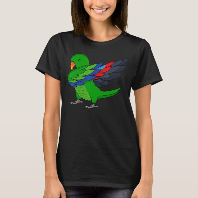 Camiseta Dabbing Parrot I Male Eclectus (Anverso)