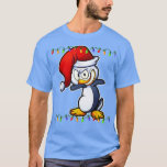 Camiseta Dabbing Penguin Christmas Lights Dab Funny Penguin<br><div class="desc">Dabbing Penguin Christmas Lights Dab Funny Penguins Lover  .</div>