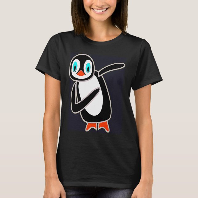 Camiseta Dabbing Penguin Cool Penguin Dab Dance Dancing Cut (Anverso)
