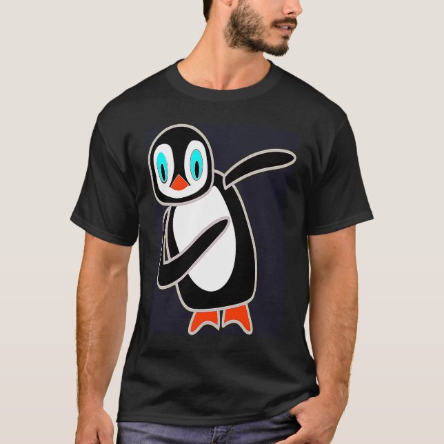 Camiseta Dabbing Penguin Cool Penguin Dab Dance Dancing Cut (Anverso)