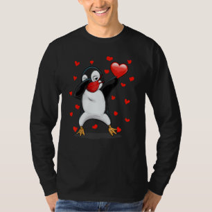 Camiseta Dabbing Penguin Face Mask Dab Dance Funny Valentin