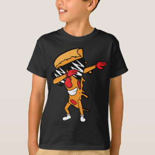 Camiseta Dabbing Pepperoni Pizza Slice bailando