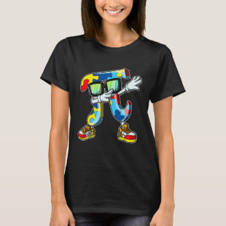 Camiseta Dabbing Pi 3 14 Puzzle Autism Awareness For Men Wo