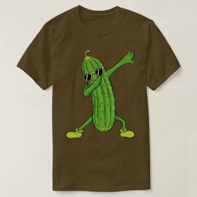 Camiseta Dabbing Pickle Dancing Cucumber lover Funny Regalo (Diseño del anverso)