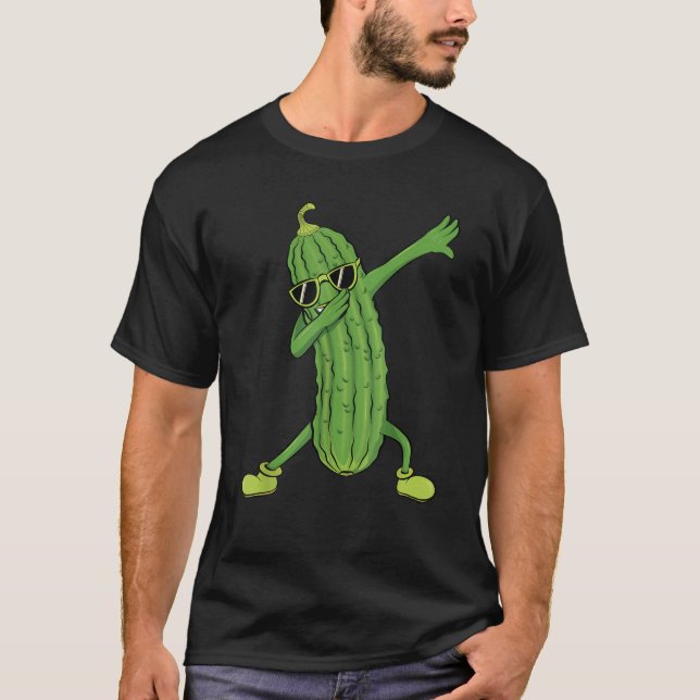 Camiseta Dabbing Pickle Dancing Cucumber lover Funny Regalo (Anverso)