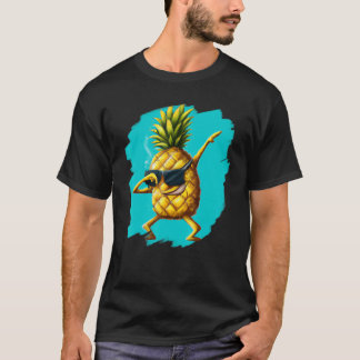 Camiseta Dabbing Pineapple Aloha Sunglass Beach Dance Haw