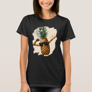 Camiseta Dabbing Pineapple Aloha Sunglass Beach Dance Haw