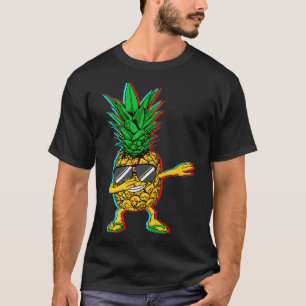 Camiseta Dabbing Pineapple Beach Vacation Fruit Summer Hips