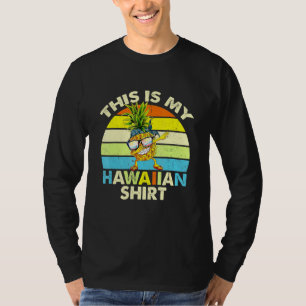 Camiseta Dabbing Pineapple Este Es Mi Vinta Hawaiana Sunset