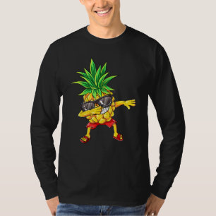 Camiseta Dabbing Pineapple Gafas de sol Aloha Bebidas Hawai