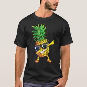 Camiseta Dabbing Pineapple Gafas de sol Aloha Bebidas Hawai
