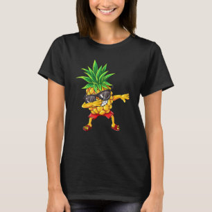 Camiseta Dabbing Pineapple Gafas de sol Aloha Bebidas Hawai