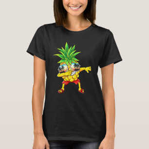 Camiseta Dabbing Pineapple Gafas de sol Aloha Bebidas Hawai