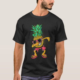 Camiseta Dabbing Pineapple Gafas de sol Aloha Bebidas Hawai