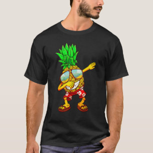 Camiseta Dabbing Pineapple Gafas de sol Aloha Bebidas Hawai