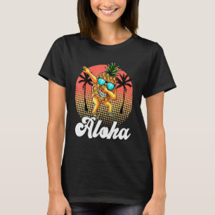 Camiseta Dabbing Pineapple Gafas de sol Aloha Hawaii Summer