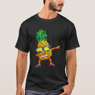 Camiseta Dabbing Pineapple Men Kid Beach Vacation Summer Ha