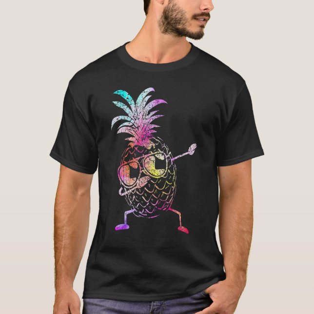 Camiseta Dabbing Pineapple Sungafas Hawaii Hawaii Beach (Anverso)
