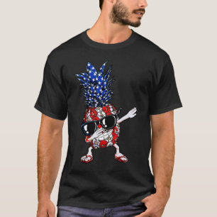 Camiseta Dabbing Pineapple Toddler Boys 4 de julio