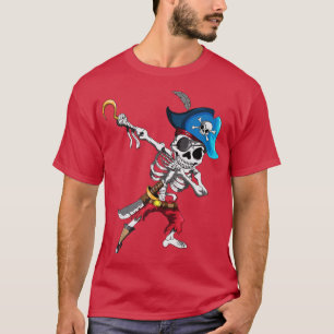 Camiseta Dabbing Pirates Skeleton Eye Flap Pirate Ship Hall
