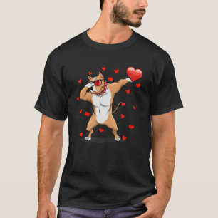Camiseta Dabbing Pit Bull Gafas de sol Día de San Valentín