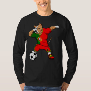 Camiseta Dabbing Pitbull Dog Portugal Soccer
