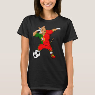 Camiseta Dabbing Pitbull Dog Portugal Soccer