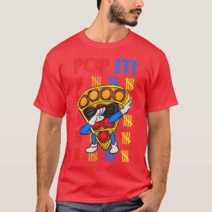 Camiseta Dabbing Pizza Fidget Toy Lover 100 días de escuela
