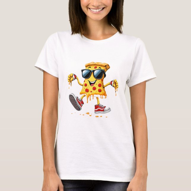 Camiseta Dabbing Pizza Slice (Anverso)
