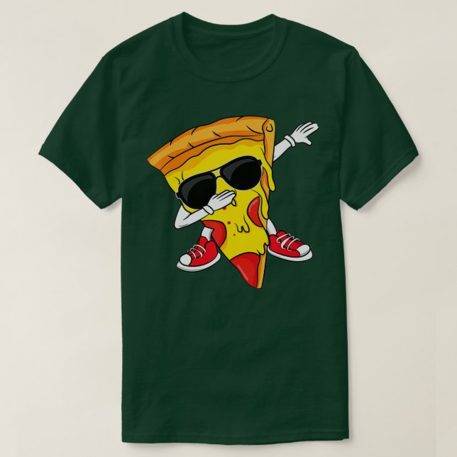 Camiseta Dabbing Pizza Slice Dance Pizza Toddler Boy Dancin (Diseño del anverso)
