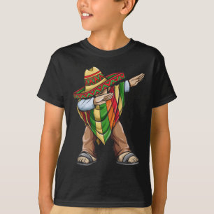 Camiseta Dabbing Poncho Cinco De Mayo Festival Mexicano de 
