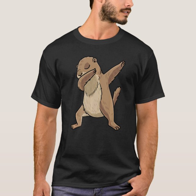 Camiseta Dabbing Prairie Dog Rodent (Anverso)