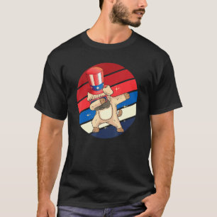 Camiseta Dabbing Pug 4 De Julio Día De La Independencia De 